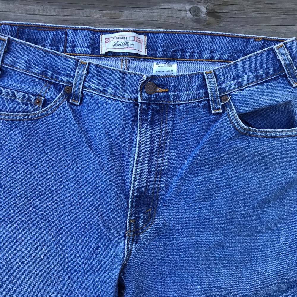 Levis Men Jeans Blue LeviStrauss Denim Cotton Regu - Picture 2 of 8
